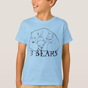Camiseta Polar Urso Arte Camiseta Bebê Camisas do
