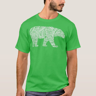 Camiseta Polar Urso Ártico Aztec Maya Maori Tribal P