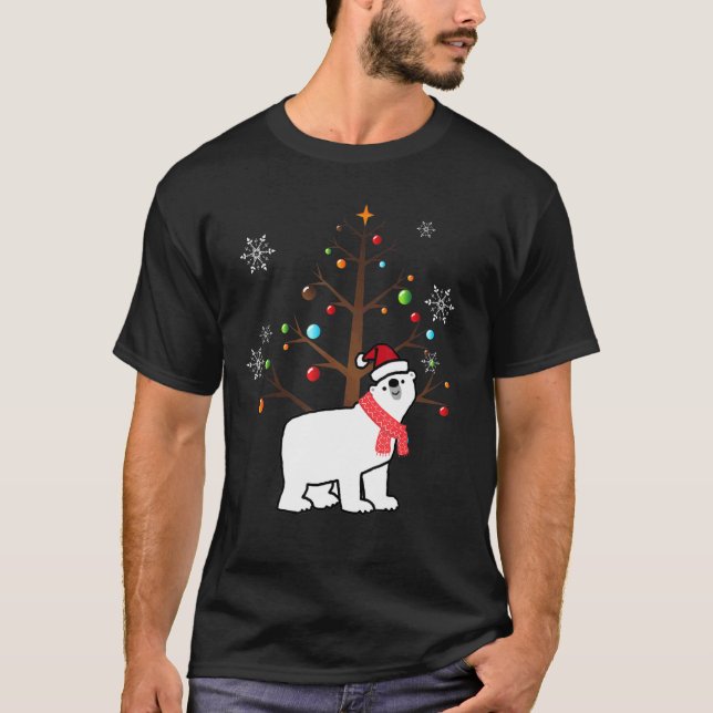 Camiseta Polar Urso de Natal (Frente)