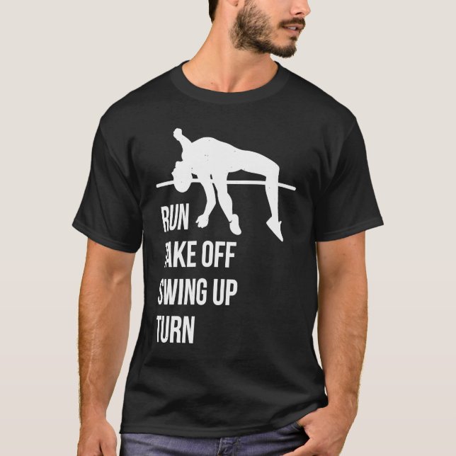 Camiseta Pole Vault For Athletics Bar High Jumper Track And (Frente)