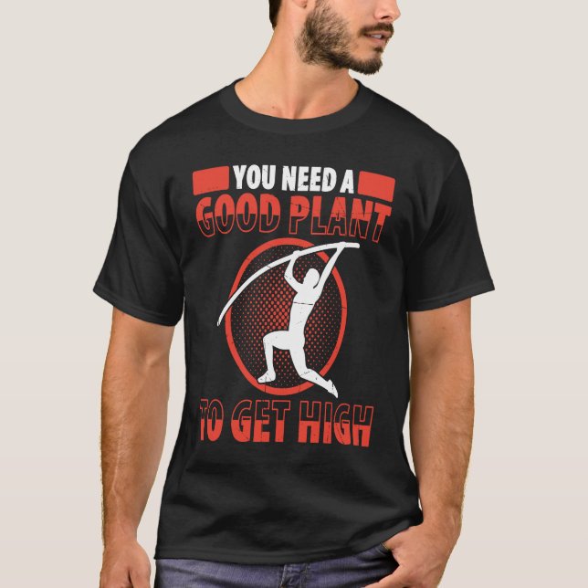Camiseta Pole Vault For Athletics Bar High Jumper Track And (Frente)