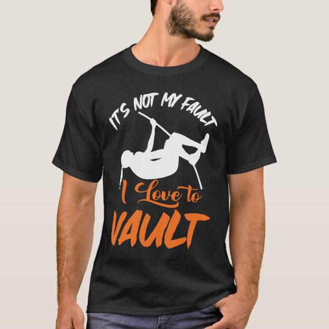 Camiseta Pole Vault Track Fault I Love Pole Vault (Frente)