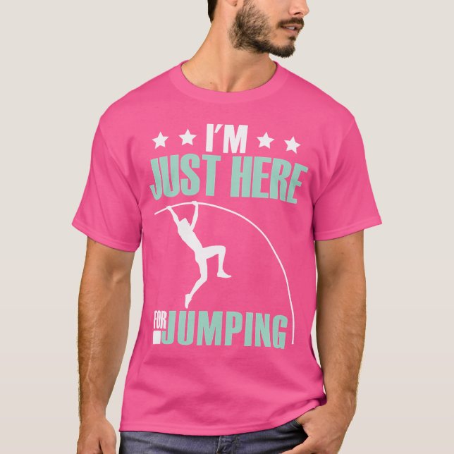 Camiseta Pole Vaulter Esporte Jumper Pole Vault Funny (Frente)
