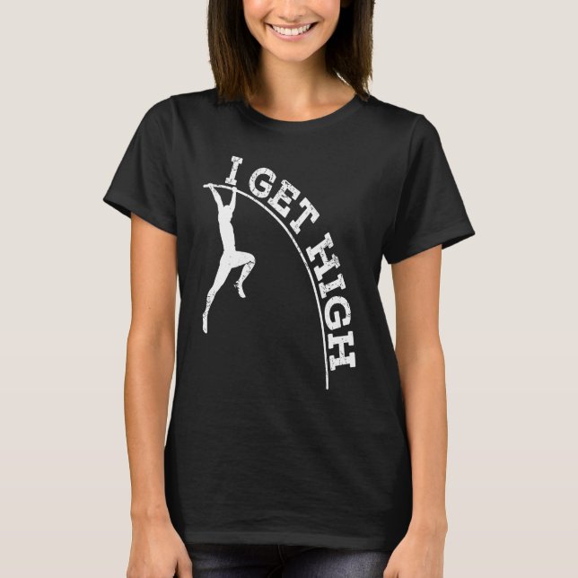 Camiseta Pole Vaulting Funny Pole Vault Track E Pol De Camp (Frente)