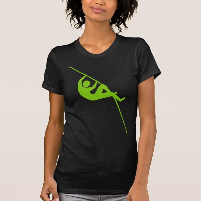 Camiseta Pole Vaulting - Verde marciano (Frente)
