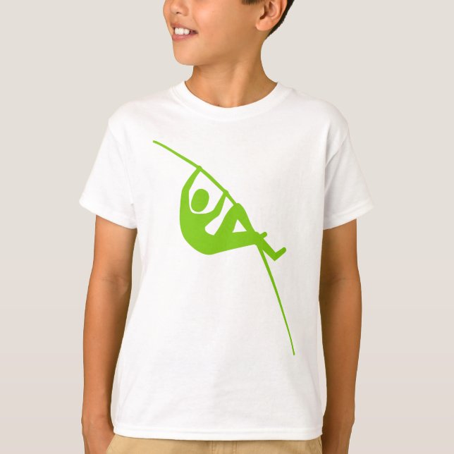 Camiseta Pole Vaulting - Verde marciano (Frente)