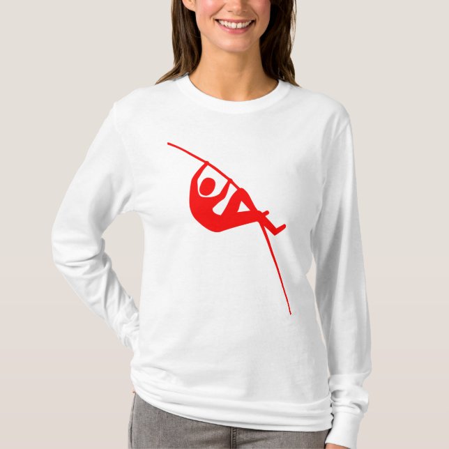 Camiseta Pole Vaulting - Vermelho (Frente)