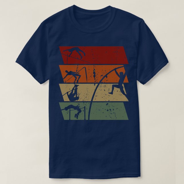 Camiseta Pole Vaulting - Vintage (Frente do Design)