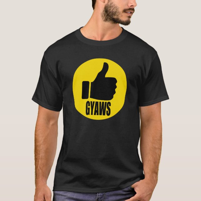 Camiseta Polegares amarelos do círculo de GYAWS 2016 acima (Frente)