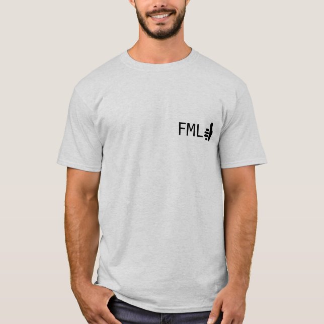 Camiseta Polegares de FML ACIMA (Frente)