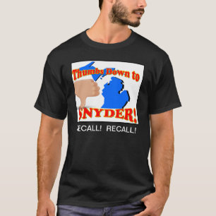 Camiseta Polegares para baixo ao rick Snyder