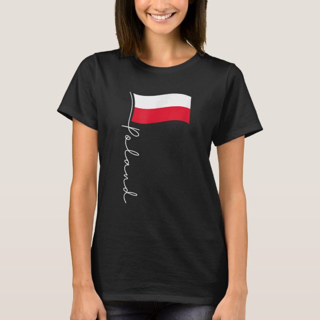 Camiseta Poli Patriótico Elegante Poli de Sinalizador de As (Frente)
