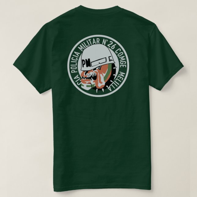 CAMISETA POLIA MILITAR CIA 26 (Verso do Design)