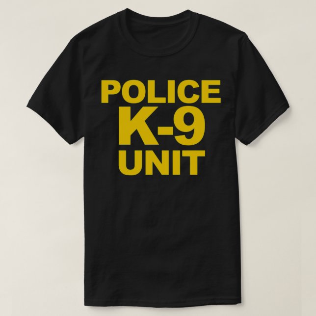 Camiseta Police K9 Unit Front Back Print Law Enforcement (Frente do Design)