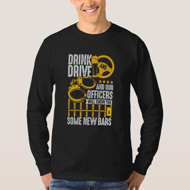 Camiseta Police Officer Inspector for a Sheriff (Frente)