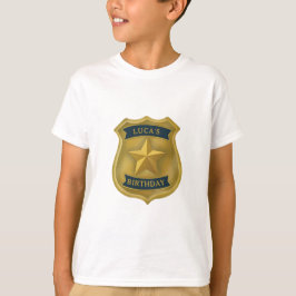Camiseta Police Themed Policeman Cop Birthday Boy