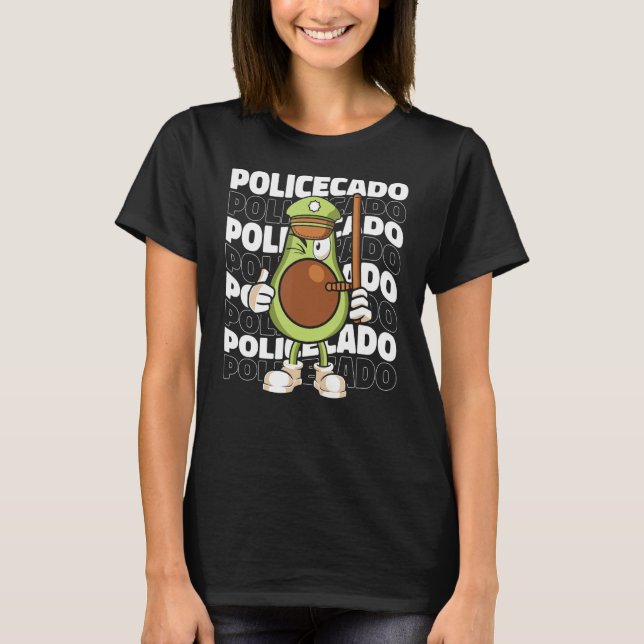 Camiseta Policecado   Support Law Enforcement Police Agent  (Frente)