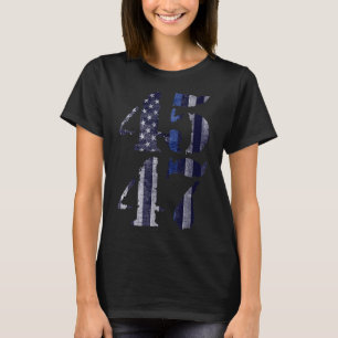 Camiseta Polícia Azul Vive 45 47 Trump Para O Presidente 20