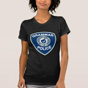 Camiseta Polícia da gramática