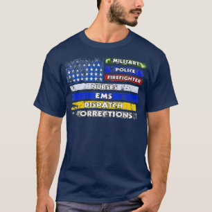 Camiseta Polícia de Bombeiros do EMS Gift, Primeiro Respon