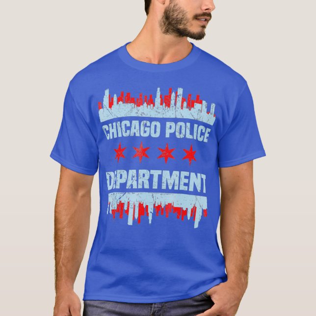 Camiseta Polícia de Chicago - Sinalizador de Chicago - Skyl (Frente)