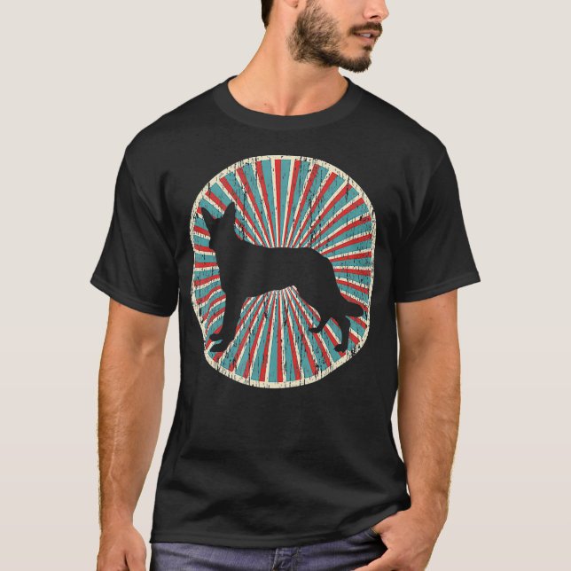 Camiseta Polícia de Formação de german shepherd (Frente)
