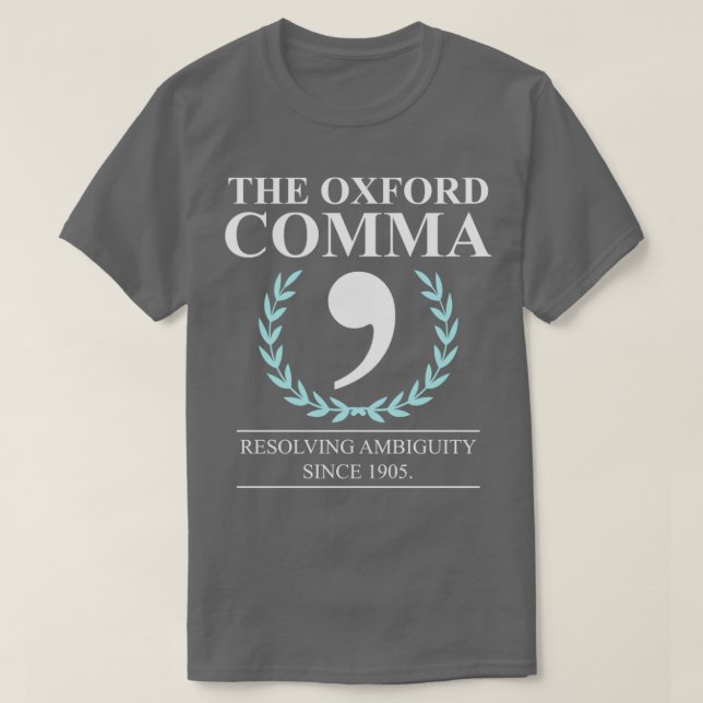 Camiseta Polícia de Gramática do Professor de Inglês Oxford (Frente do Design)