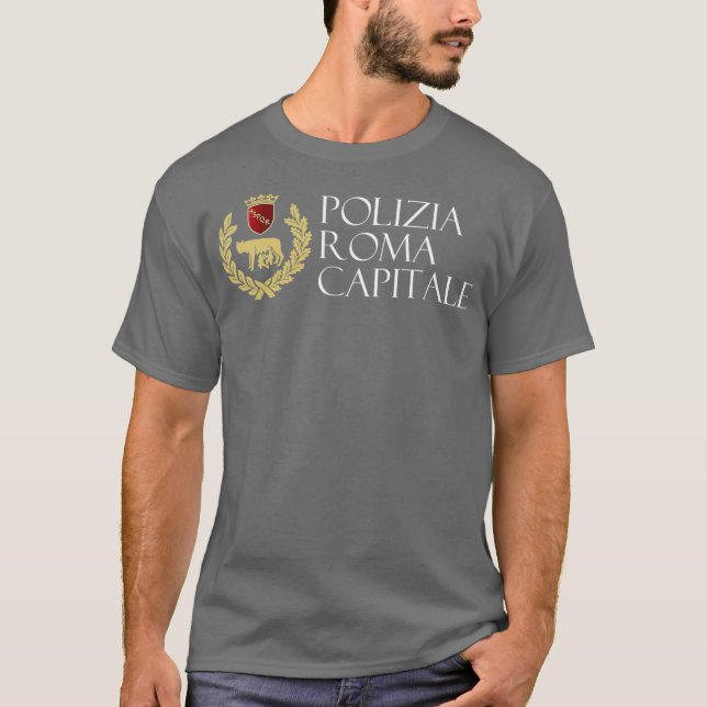 Camiseta Polícia de Itália, Polizia Roma Capitale (Frente)