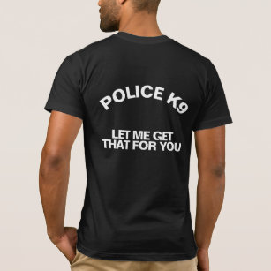 Camiseta Polícia de linha azul fina K9