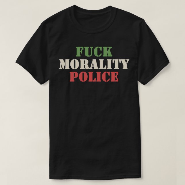Camiseta Polícia de Moralidade 3 (Frente do Design)