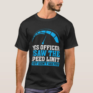 Camiseta Polícia de Motorista Humor Engraçado Mecânico Dize