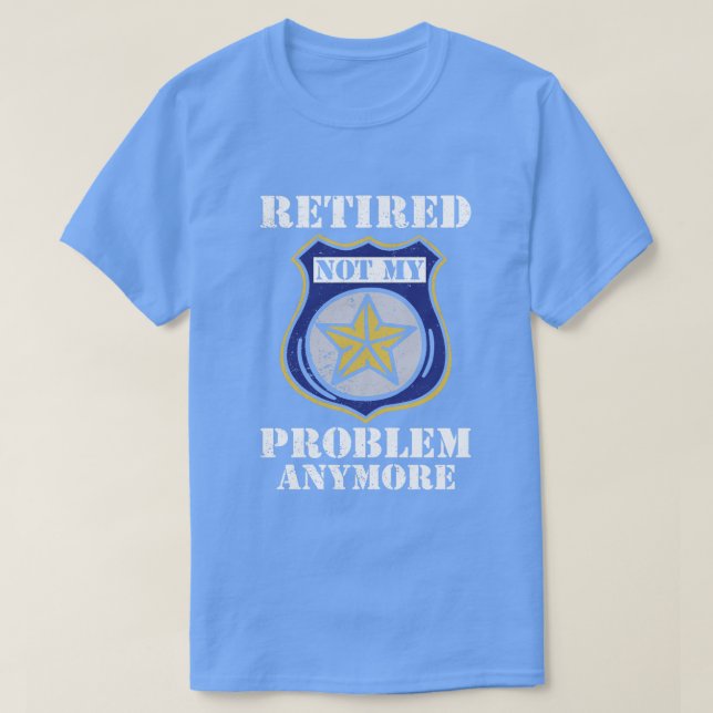 Camiseta Polícia de Pensões de Reforma Engraçada (Frente do Design)