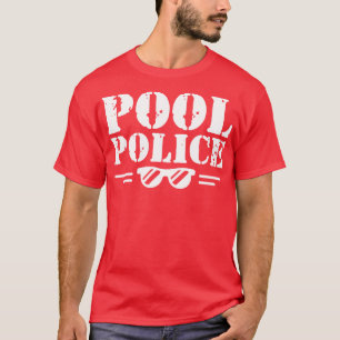 Camiseta Polícia de piscina w