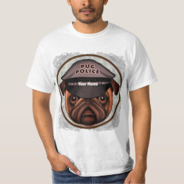 Camiseta Polícia de Pug