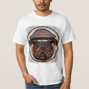 Camiseta Polícia de Pug