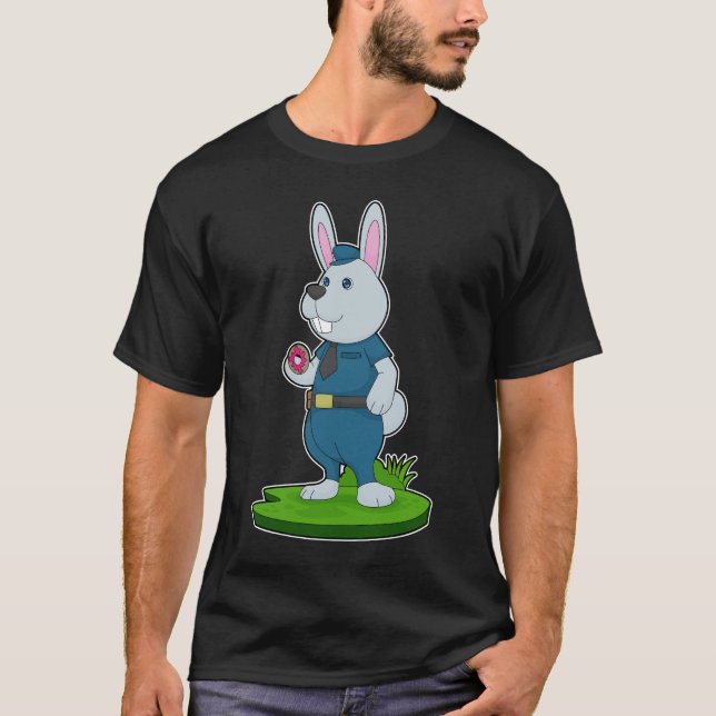 Camiseta Polícia de Rosquinha Cop de Coelho (Frente)