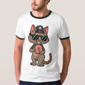 Camiseta Polícia de Rua - Polícia de Rosquinha de Cartoons 