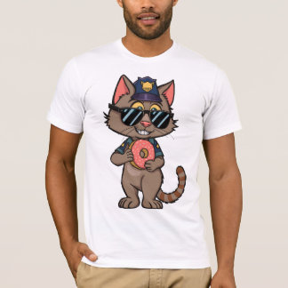 Camiseta Polícia de Rua - Polícia de Rosquinha de Cartoons 