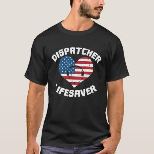 Camiseta Polícia de Sinalizador de Emergência dos Eua - Lin