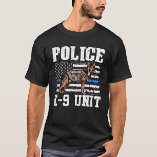 Camiseta Polícia de Unidade K9 - German shepherd de Polícia