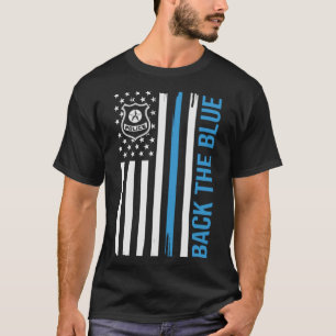 Camiseta Polícia devolve Polícia Azul de Bandeira Americana