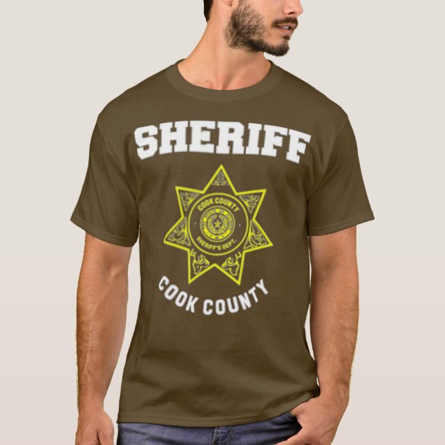Camiseta Polícia do Xerife do Condado de Cook (Frente)