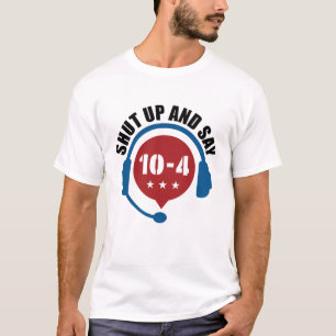 Camiseta Polícia Emergência Encerra e diz 10-4