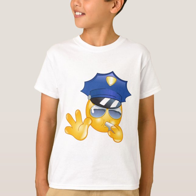 Camiseta polícia emoji (Frente)