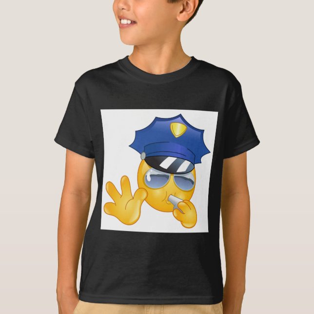 Camiseta polícia emoji (Frente)