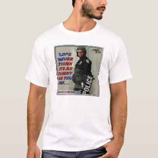 Camiseta polícia engraçada