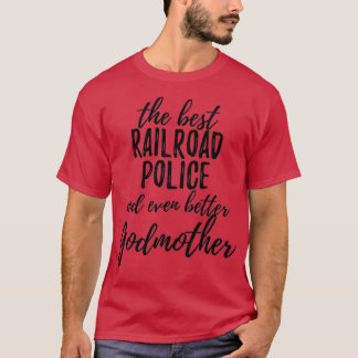Camiseta Polícia Ferroviária Madrinha Funny Gift Idea para