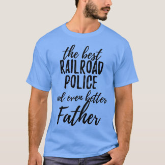 Camiseta Polícia Ferroviária Padre Funny Gift Ideia para Pa