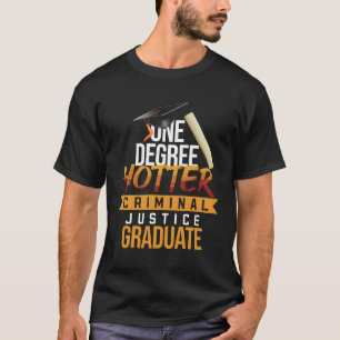 Camiseta Polícia Futura de Justiça Criminal de Um Grau