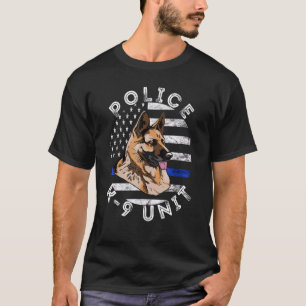 Camiseta Polícia German shepherd Unidade Usa K9